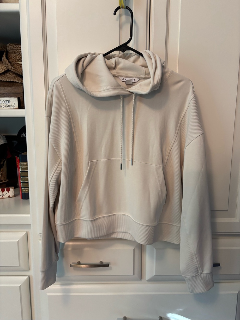 Athleta Seasoft Hooded Sweatshirt - Abalone Medium EUC